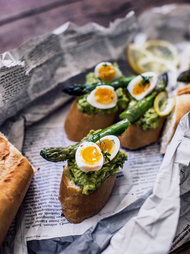 Asparagus sandwich