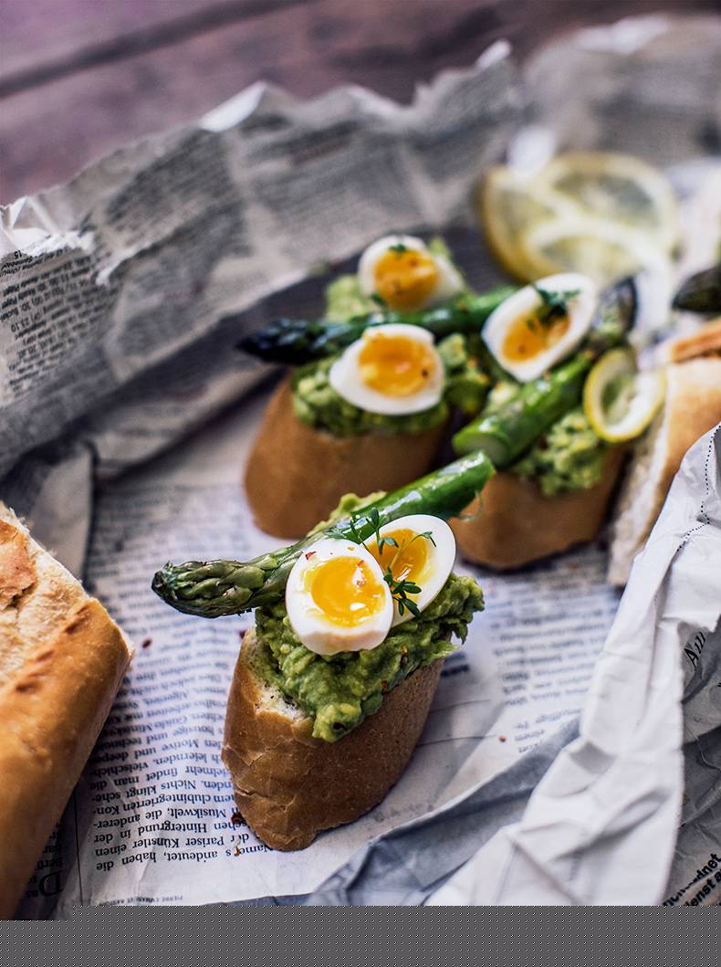 Asparagus sandwich
