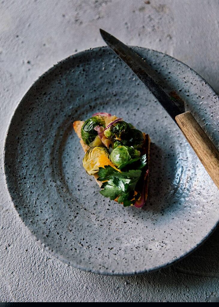 Brussels Sprouts and Orange Toast