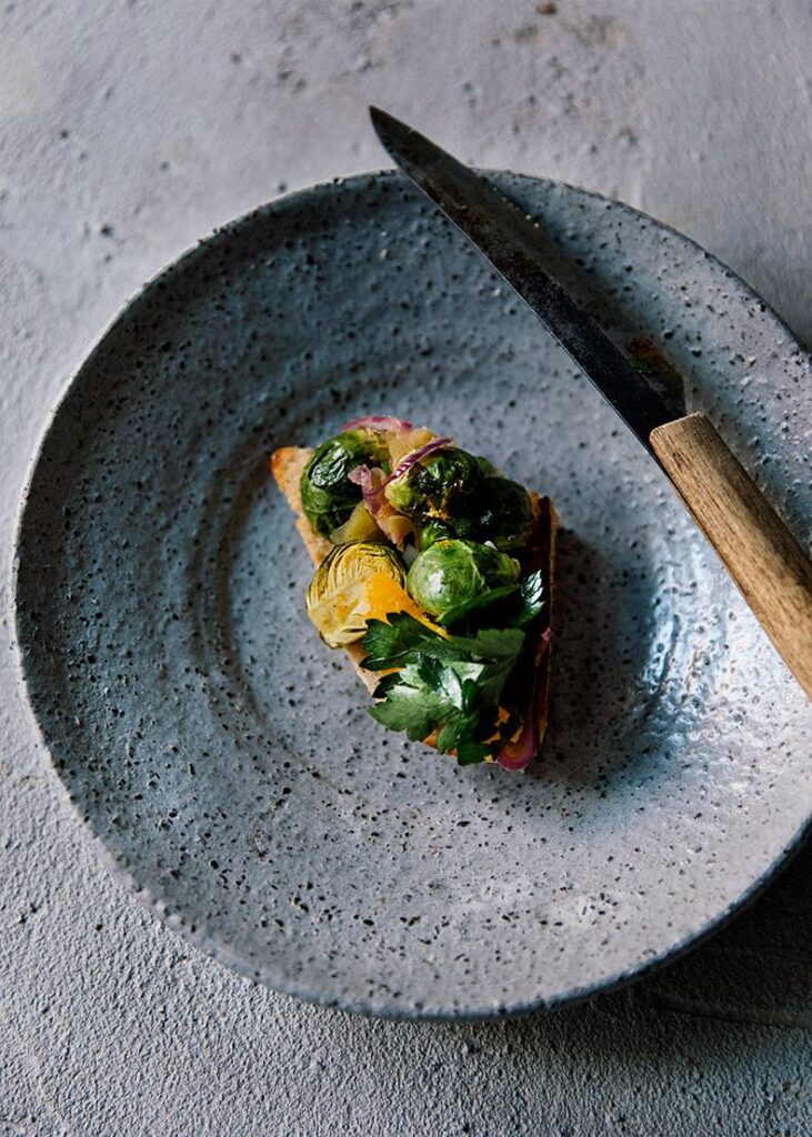 Brussels Sprouts and Orange Toast