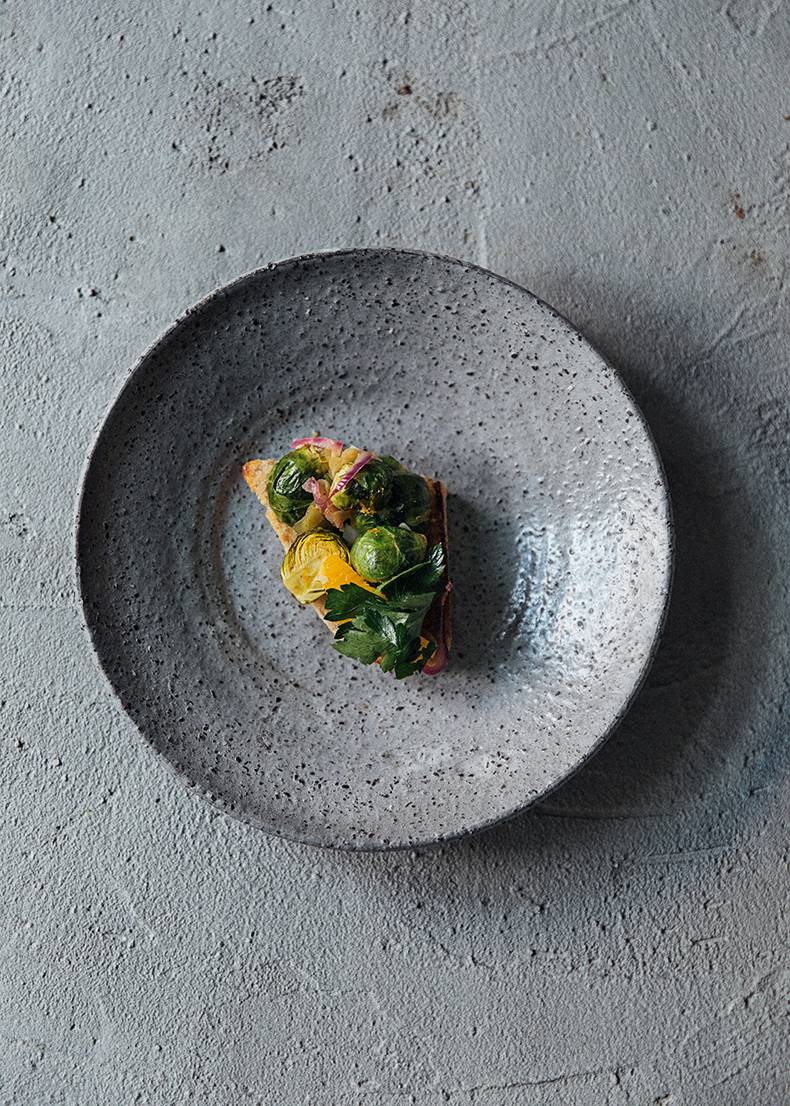 Brussels Sprouts and Orange Toast